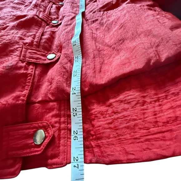 Krazy Krinkle Red vintage 80s puffer jacket with pockets Lrg. #puffer - Picture 7 of 7